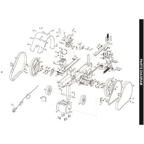 Model 45-100: 10 Ton Kinetic Log Splitter Parts - Rikon Power Tools