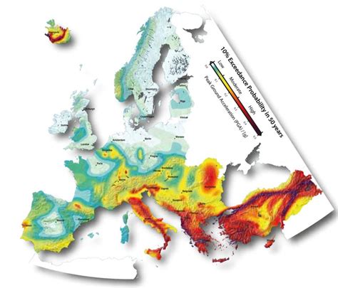 The SHARE European Seismic Hazard Map displays the ground motion (i.e.... | Download Scientific ...