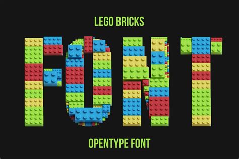 Lego Bricks SVG Font - YouWorkForThem