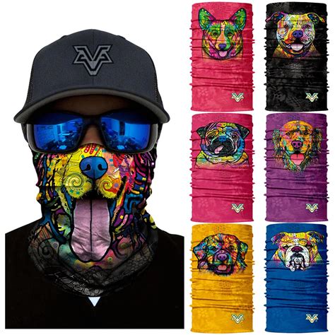 3D Seamless BANDANA Scarf Headband Animal Dog Pet Neck Scarf Facemask Headscarf Face Mask ...