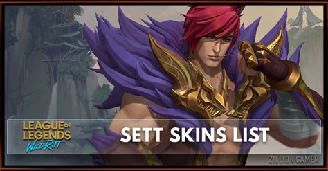 Sett Skins | League of Legends Wild Rift - zilliongamer