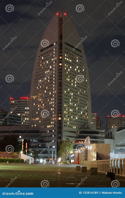 Yokohama night view stock image. Image of neon, landscape - 152814189