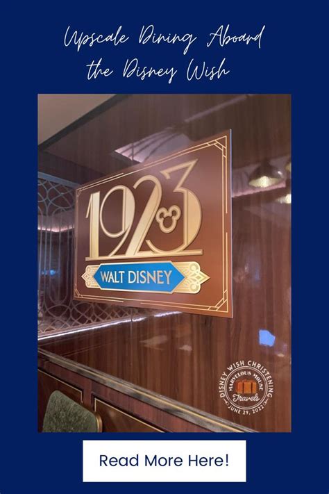 1923 upscale dining aboard the disney wish – Artofit