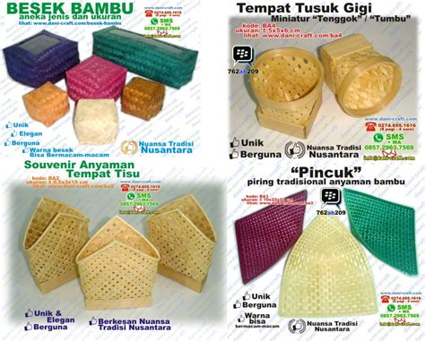 Anyaman Bambu, Kerajinan Anyaman Bambu | Souvenir Pernikahan