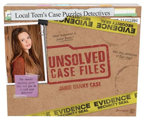 Unsolved Case Files - Jamie Banks Murder Mystery Game by Pressman Toy | Barnes & Noble®