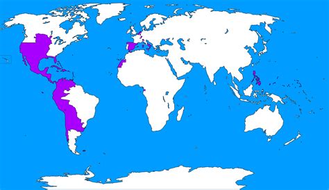 The Entire Spanish Empire [4500x2592] : MapPorn