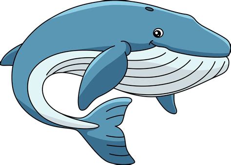 Blue Whale Cartoon Colored Clipart Illustration 6458195 Vector Art at Vecteezy