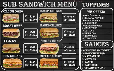 Menu at Midway Truck Stop, Axis