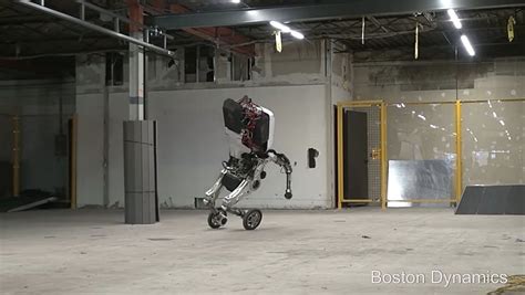 Boston Dynamics' Agile Wheel-Legged Humanoid Robot Performs Incredible Stunts - The New Stack