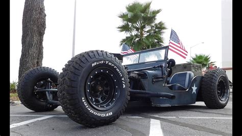 1945 Willys Jeep Rat Rod 2016 Cruisin' The Coast - YouTube