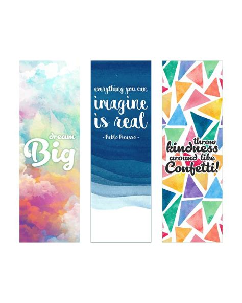 Free Printable Inspirational Quote Bookmarks - The Cottage Market | Printable inspirational ...