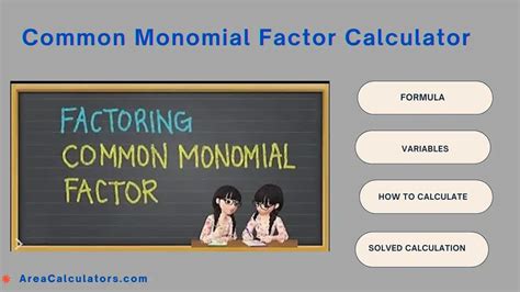 Common Monomial Factor Calculator - Online Calculators