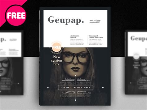 Free Fashion Magazine Cover Template PSD | free psd | UI Download