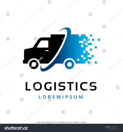 Logistics Logo Template Design Vector Emblem Stock Vector (Royalty Free ...