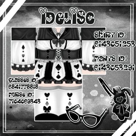 Detailed White & Black Roblox Outfits /w matching accessories | Roblox shirt, Roblox sets ...