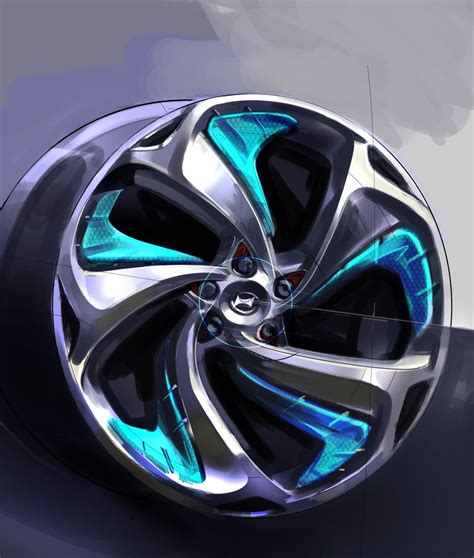 Hyundai i flow Concept Wheel Design Sketch