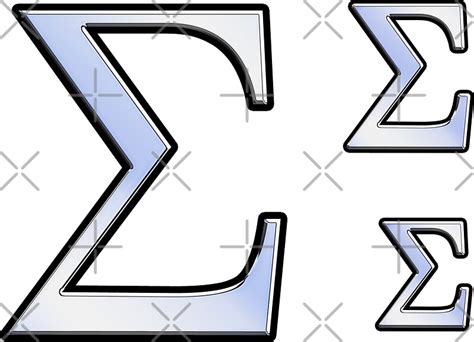 "Sigma Greek Letter Symbol Chrome Carbon Style" Stickers by Garaga | Redbubble