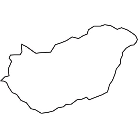 OUTLINE MAP OF HUNGARY Logo Download png