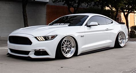 Stanced Ford Mustang GT On Custom Wheels Does Look Troubled Indeed ...