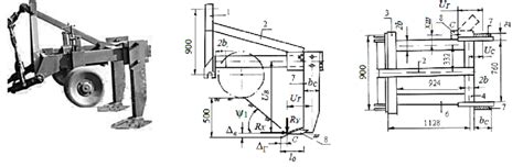 Dimensional diagram of the chisel plow. | Download Scientific Diagram