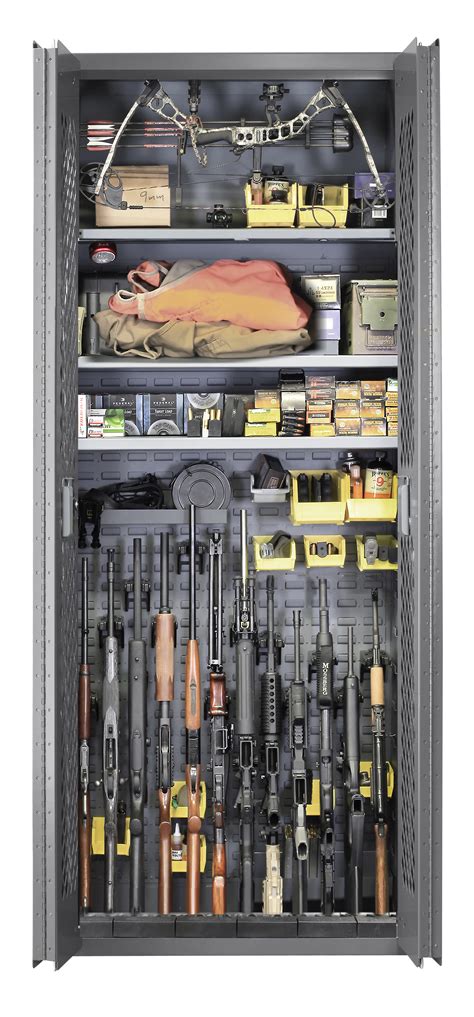 SecureIt Tactical Model 84: 12 Gun Storage Cabinet with Three ...