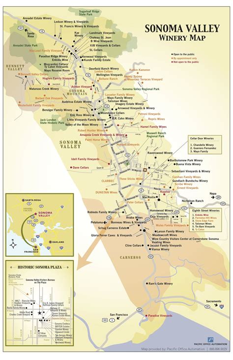 Map Of Napa And Sonoma Wineries - Crabtree Valley Mall Map