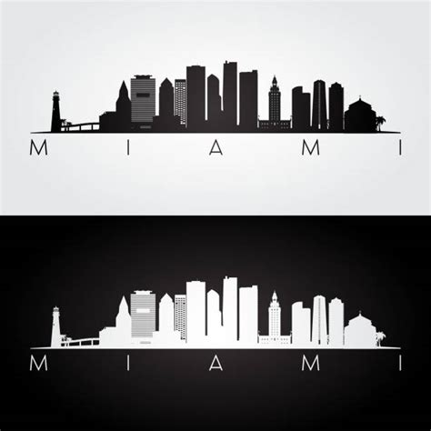 Miami Skyline Illustrations, Royalty-Free Vector Graphics & Clip Art - iStock