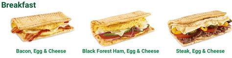 Subway Breakfast Menu With Prices Subway Menu Prices