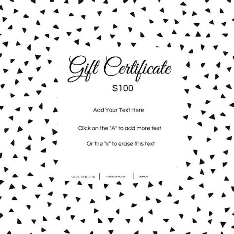 FREE printable gift certificate templates | Customize then Print