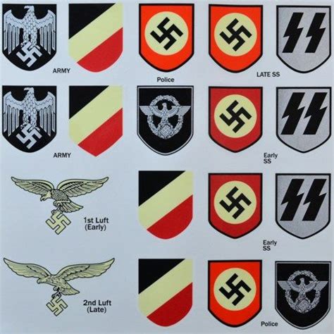 WW2 German Helmet Decal Sheet | Regalia Company