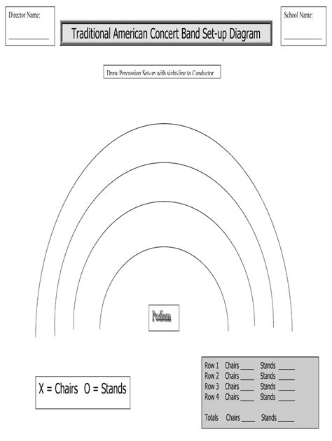 Band Seating Chart - Fill Online, Printable, Fillable, Blank | pdfFiller