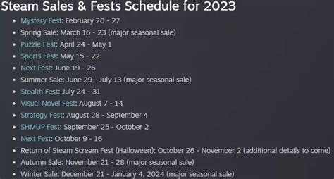 Valve reveals dates for all 2023 Steam sales and Next Fest | TechSpot