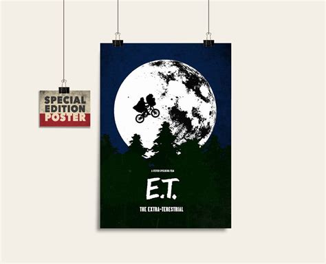 E.T. Poster Print ET movie poster Alternative poster Movie | Etsy