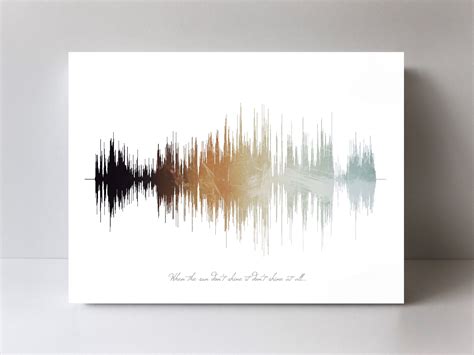 Sound Wave Art Soundwave Art Print Custom Gift to Boyfriend | Etsy