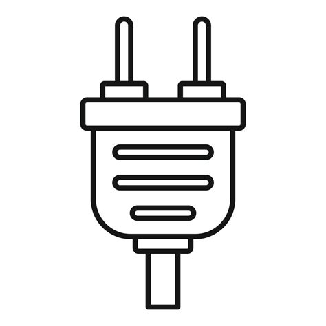 Plug icon, outline style 14598106 Vector Art at Vecteezy