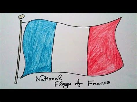 How to Draw National Flag of France | Drawing French Flag | Drawing Tutorial - YouTube