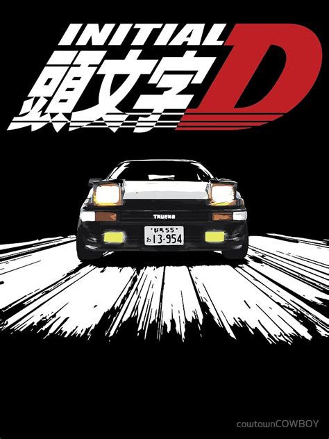 "Initial D - AE86 CHASE" by cowtownCOWBOY | Redbubble | Initial d ...