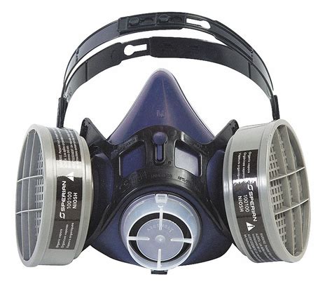 Half Mask Respirator, S-Series Series, M, Cartridges Included No, Facepiece Material Silicone ...