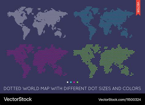 Flat world map infographic Royalty Free Vector Image