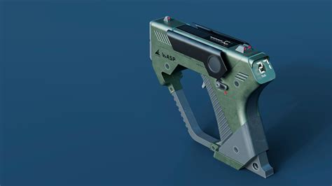 Sci-fi handgun 3D Model $49 - .blend .obj .unknown - Free3D