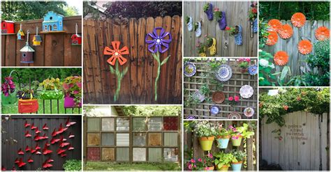 14 DIY IDEAS: Fun Backyard Fence Decorations You Will Love - Top Dreamer