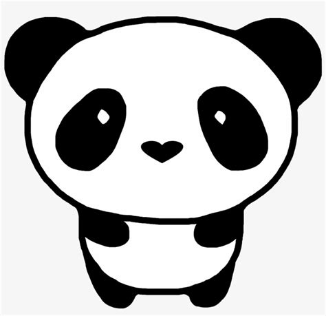 Panda Svg Kawaii - Easy Cute Panda Drawing - Free Transparent PNG ...