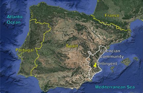 Ontinyent location map Ontinyent is located within Valencian Community... | Download Scientific ...