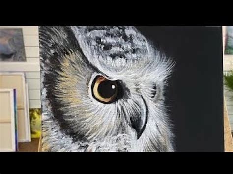 How To Paint An Owl 🦉 Acrylic painting tutorial - YouTube