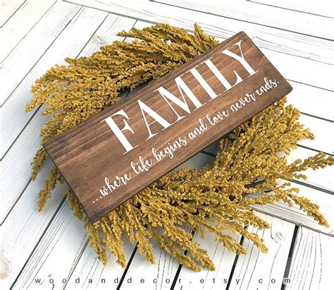 Family Wood Sign Wood Sign Quotes Signs Family Sign Family - Etsy