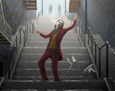 1280x1024 Resolution Joker Dance On Stairs 1280x1024 Resolution Wallpaper - Wallpapers Den