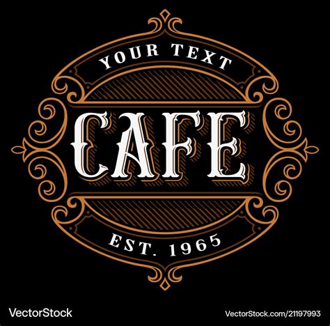 Cafe logo design Royalty Free Vector Image - VectorStock