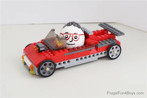 LEGO Egg Car Race - Frugal Fun For Boys and Girls