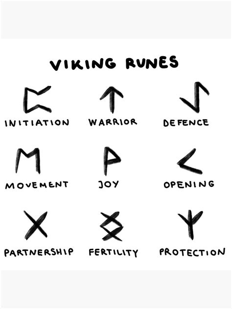 "Viking runes" Canvas Print for Sale by RosieCheecks | Redbubble