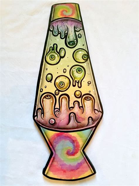 Hand painted on wood. Gloss coating upon request. 19.5"x7" | Trippy drawings, Psychedelic ...